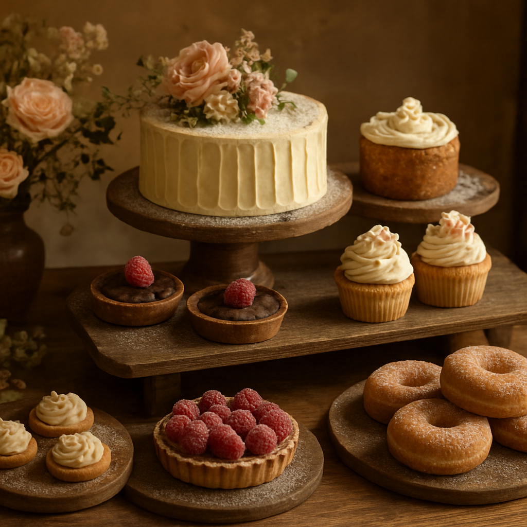 Beautifully decorated artisan cakes and sweet treats at Ashgrove Bakehouse